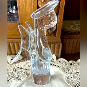 Vintage Sigma Tastesetter Lead Glass Angel Figurine Statue